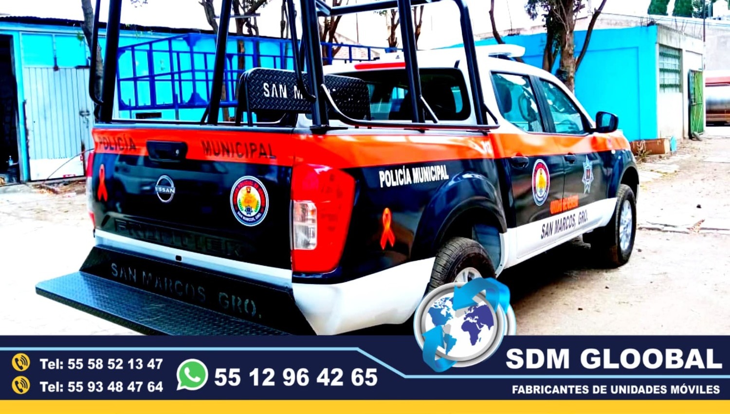Fabricacion y venta de Defensa trasera tipo escalon para patrullas