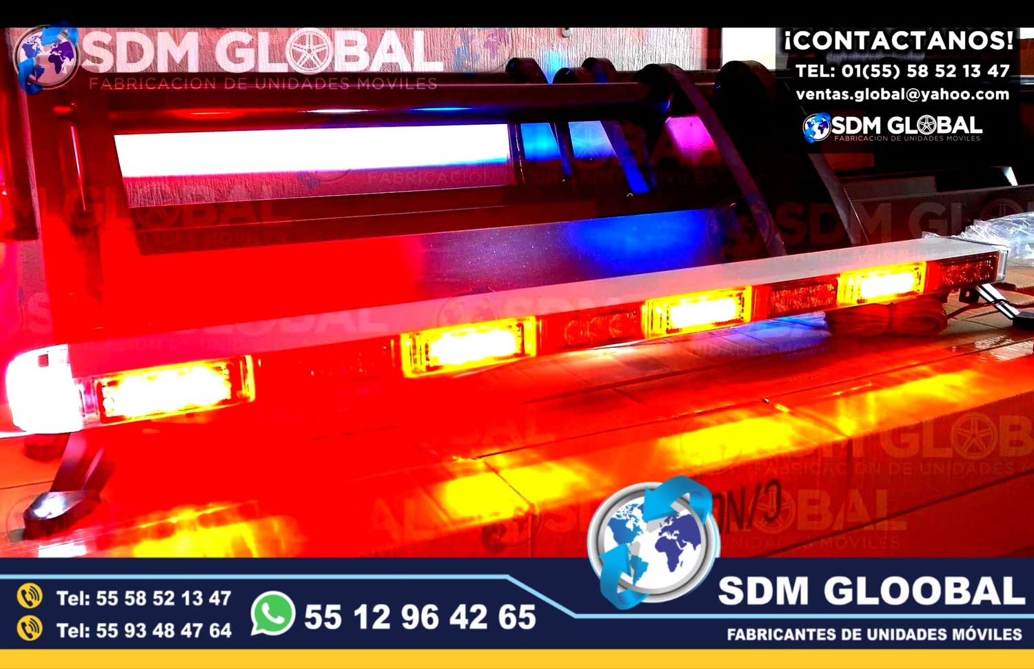 Venta de Torreta de Leds para patrullas color ambar
