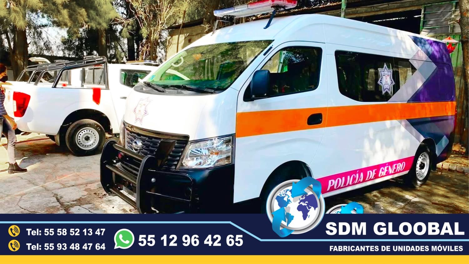 Fabricacion de Unidad Movil de Policia de Genero rosa  