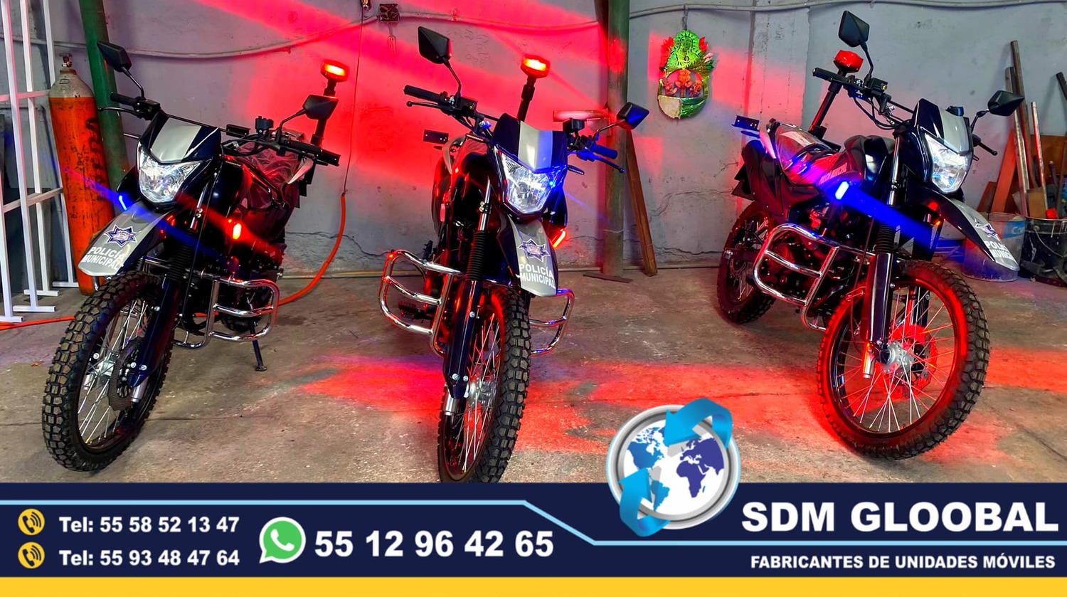 Conversion de Moto Patrullas Fabricantes Equipamiento Venta