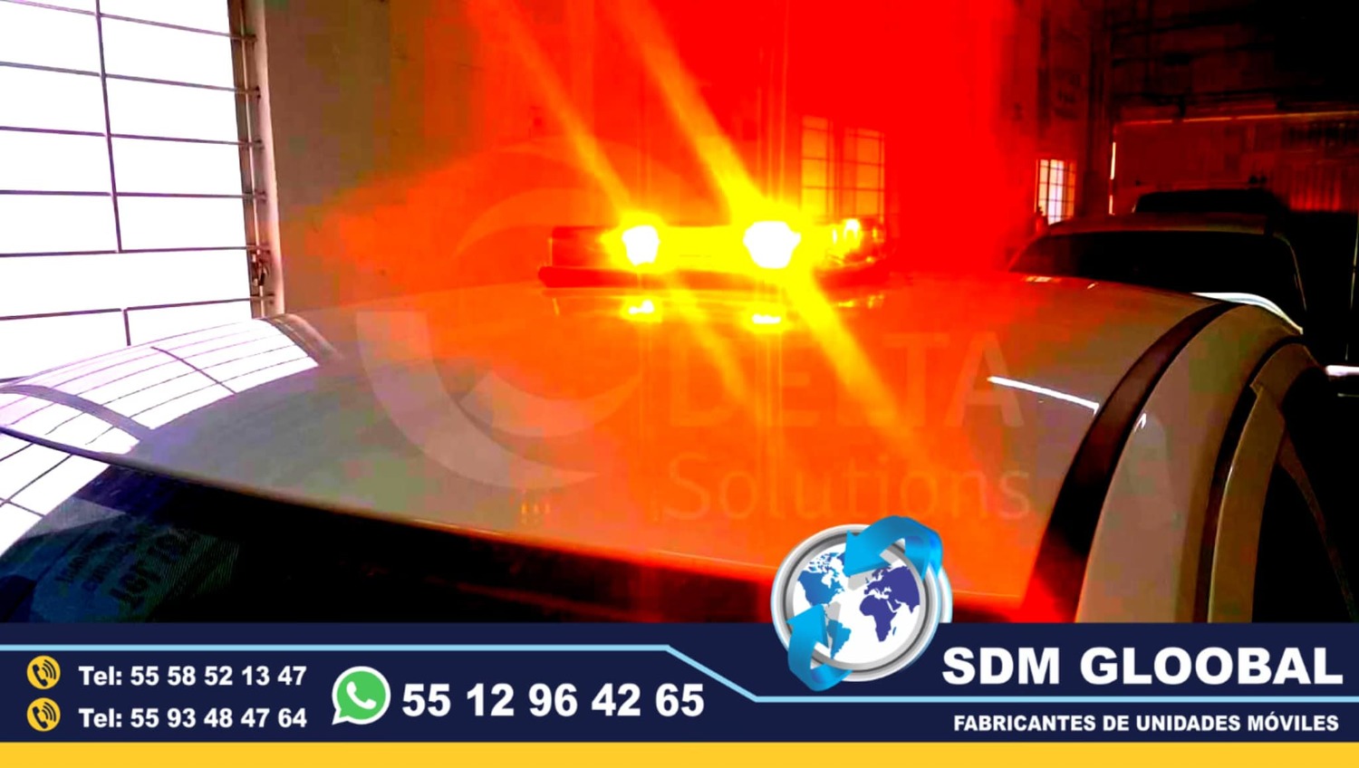 Venta de Torreta de Leds para patrullas color ambar, instalacion y capasitacion de luces auxiliares.